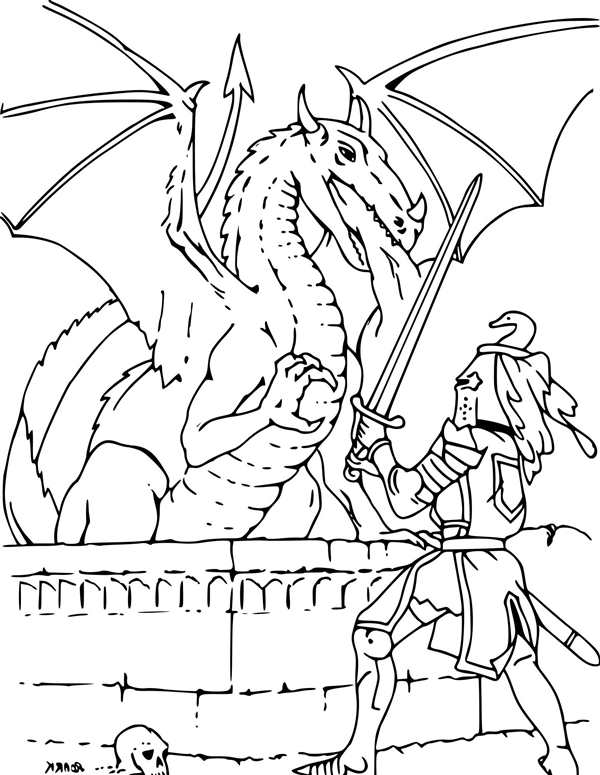 Раскраска DND