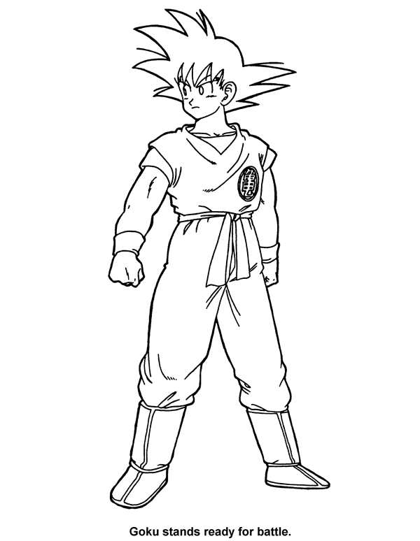 Разукрашки Dragon Ball z