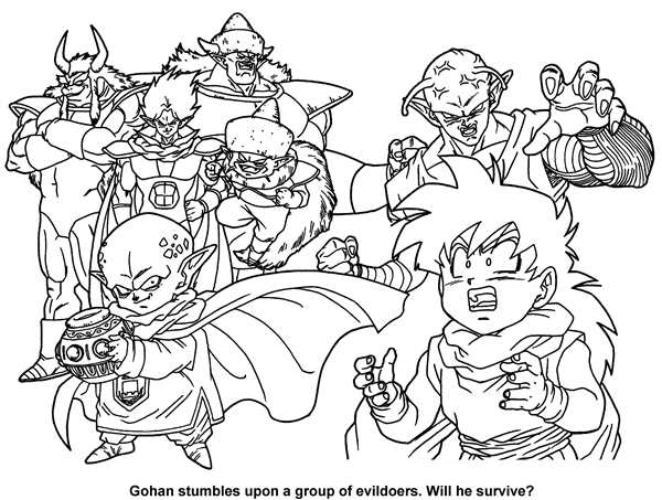 Dragon Ball z Coloring Pages