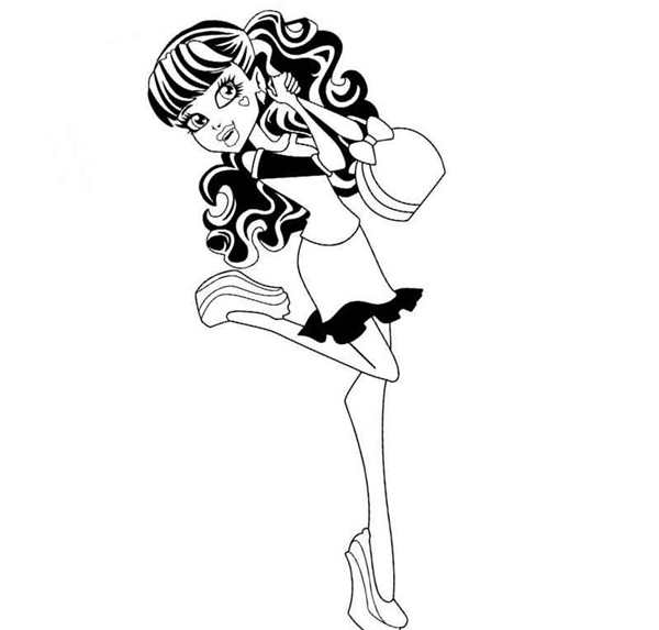 {Draculaura colouring}