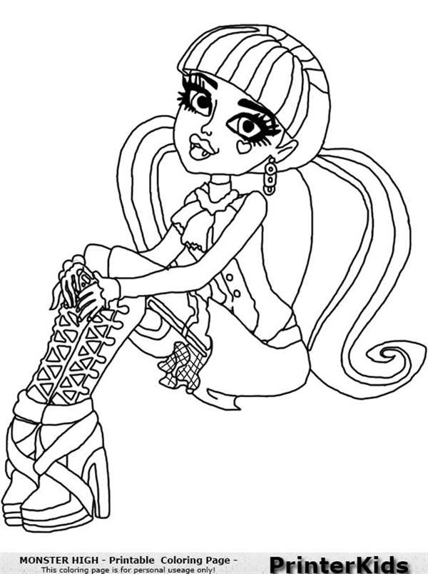 Monster High раскраски Дракулаура