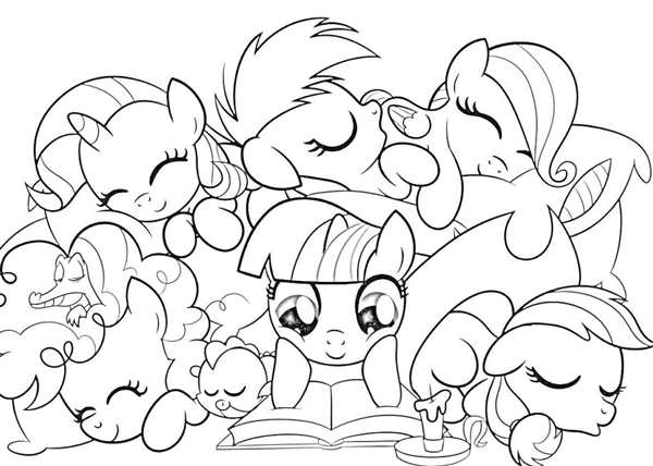 Раскраски my little Pony Искорка