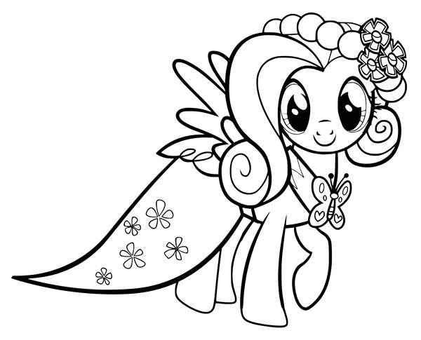 My little Pony раскраска Пинки Пай