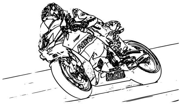 Раскраска мотоциклов Honda CBR