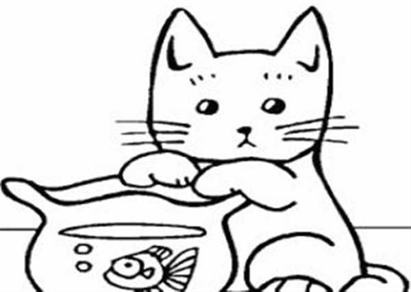Котенок. Раскраска