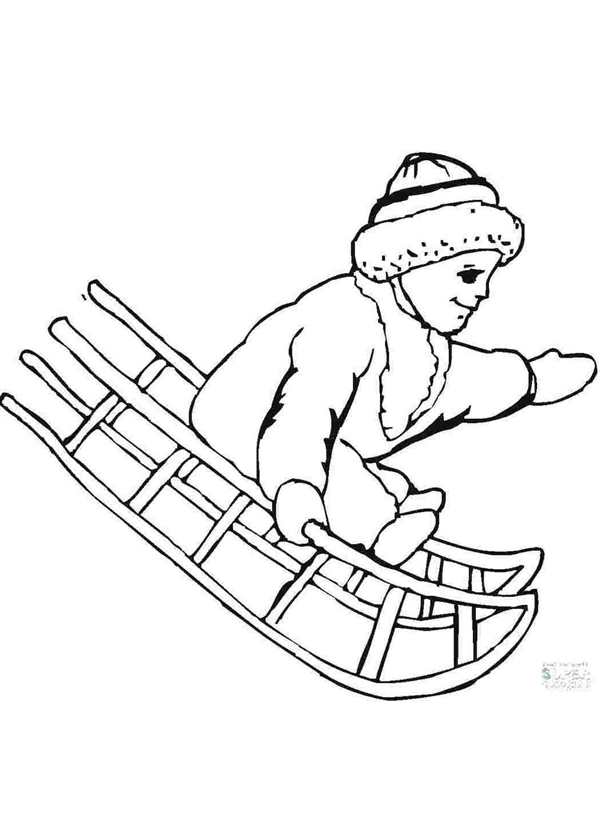 Зимняя раскраска