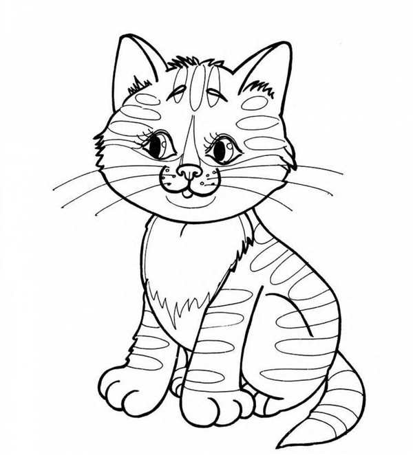 Раскраски смешные котики