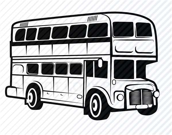 Double Decker Bus раскраска