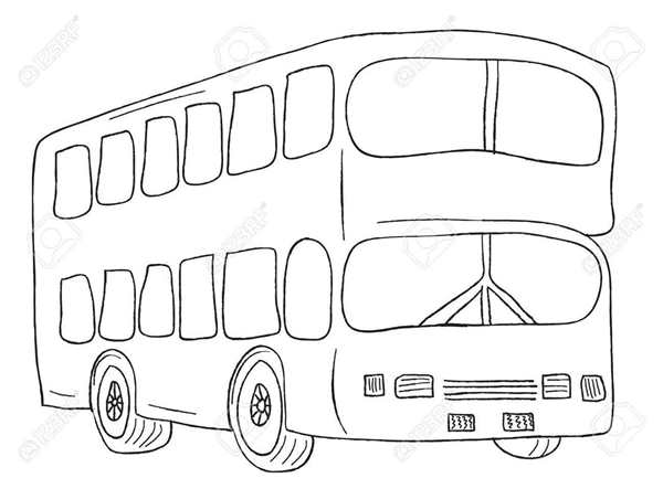 Раскраска автобус ЛИАЗ 5256