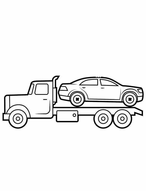 Раскраска автовоз