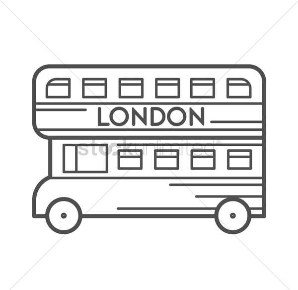 Double Decker Bus раскраска