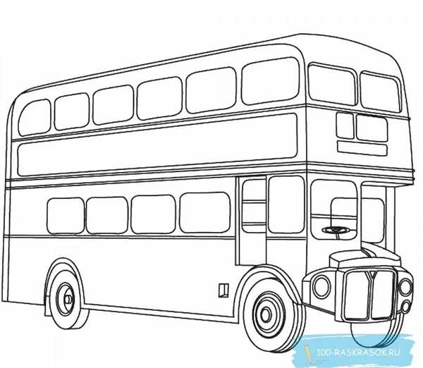 Раскраска автобус ЛИАЗ 5256