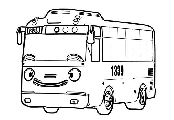 Лондонский автобус раскраска