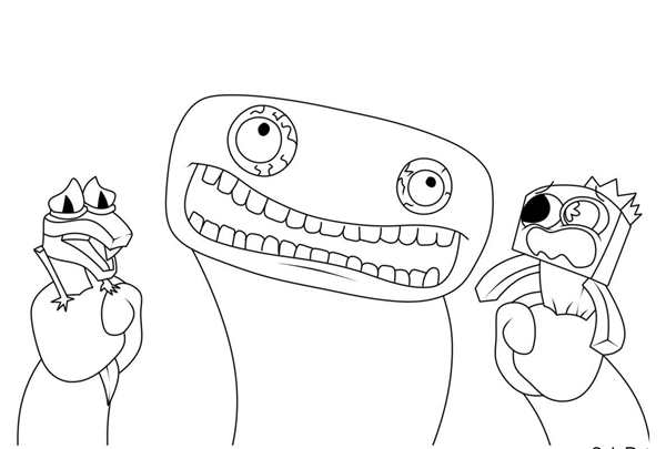 Раскраска smile Critters