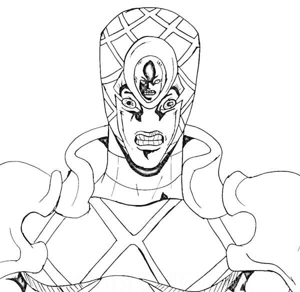 Раскраска Jojo bizarre Adventure