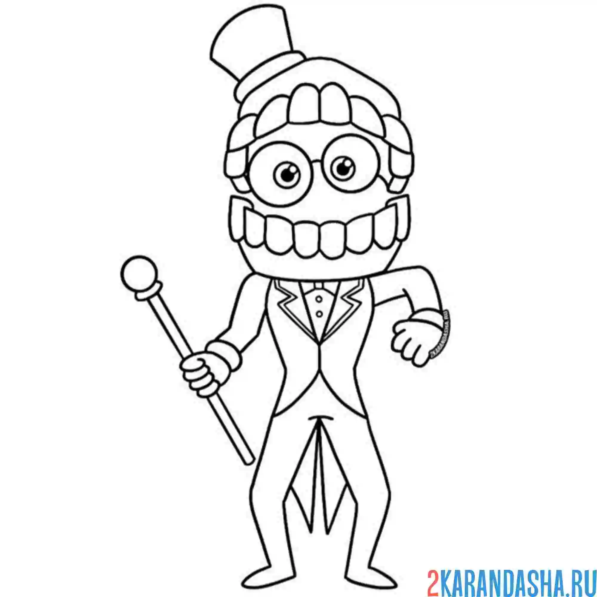 Раскраска Jax