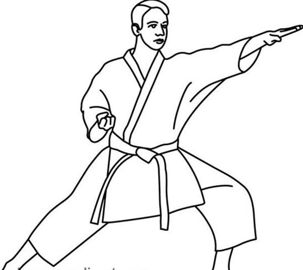 Картинки дзюдо раскраска