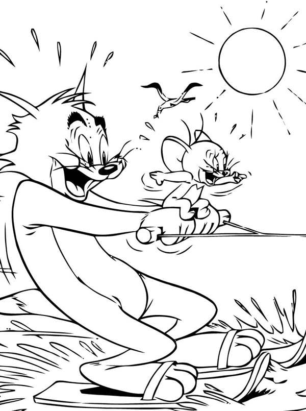 Tom and Jerry раскраска