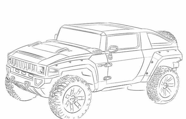 Hummer h1 Humvee чертеж