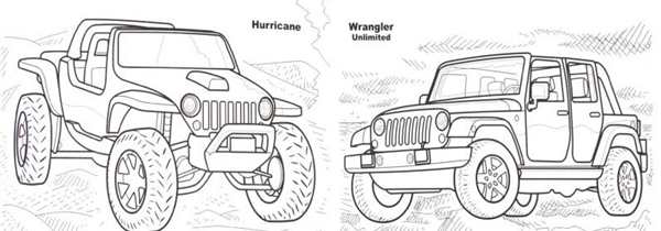 Раскраска Jeep
