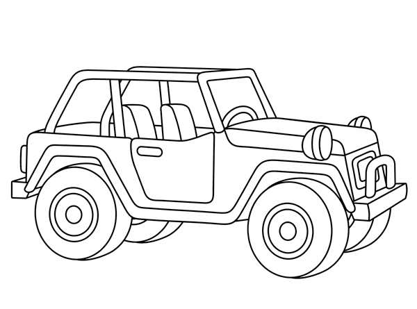 Jeep Rubicon раскраска