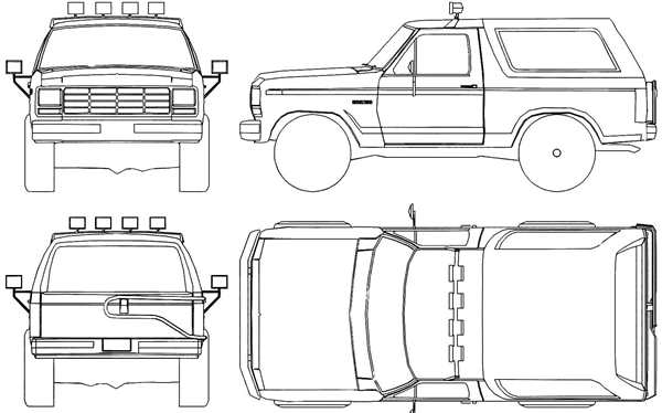 Раскраски Ford Bronco 2021