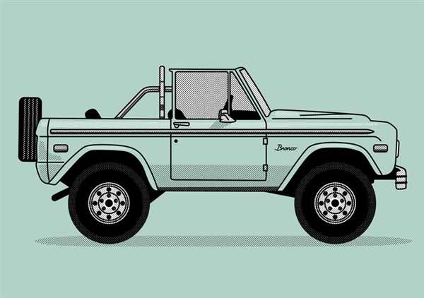Ford Bronco 2021 чертеж