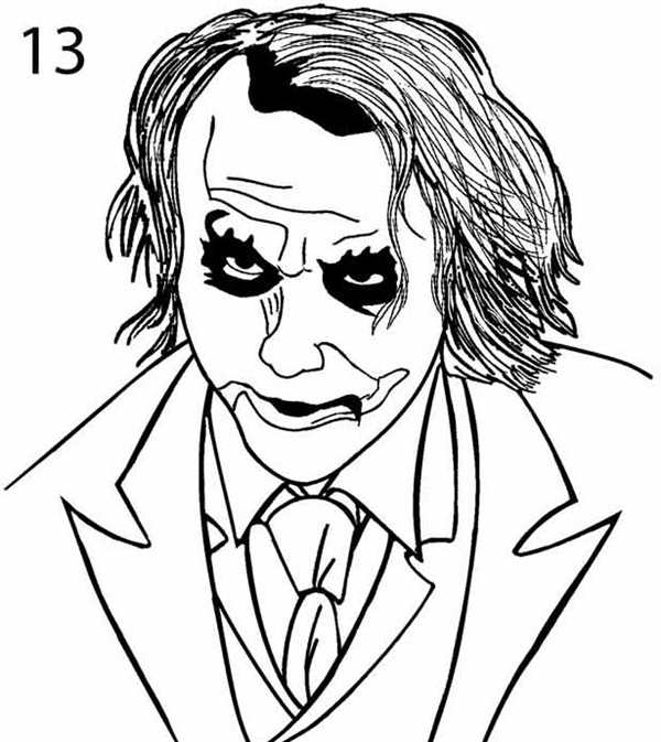 Joker раскраска