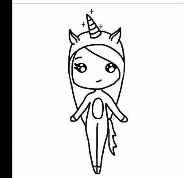 Раскраски для детей Единорожки