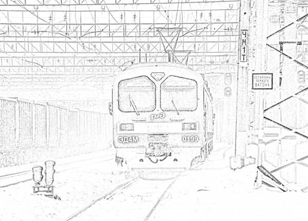 Раскраска поезд метро Москва
