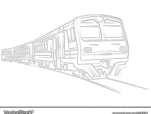 Раскраска электричка Сапсан