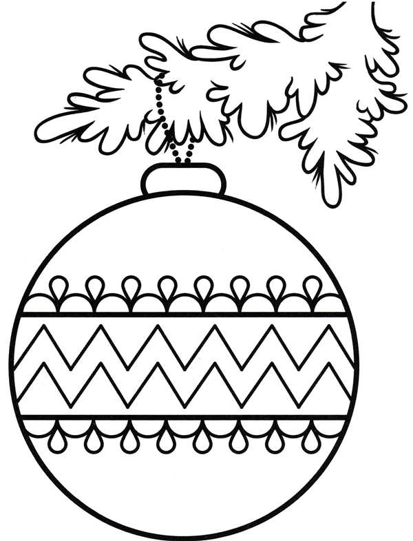 Елка раскраска