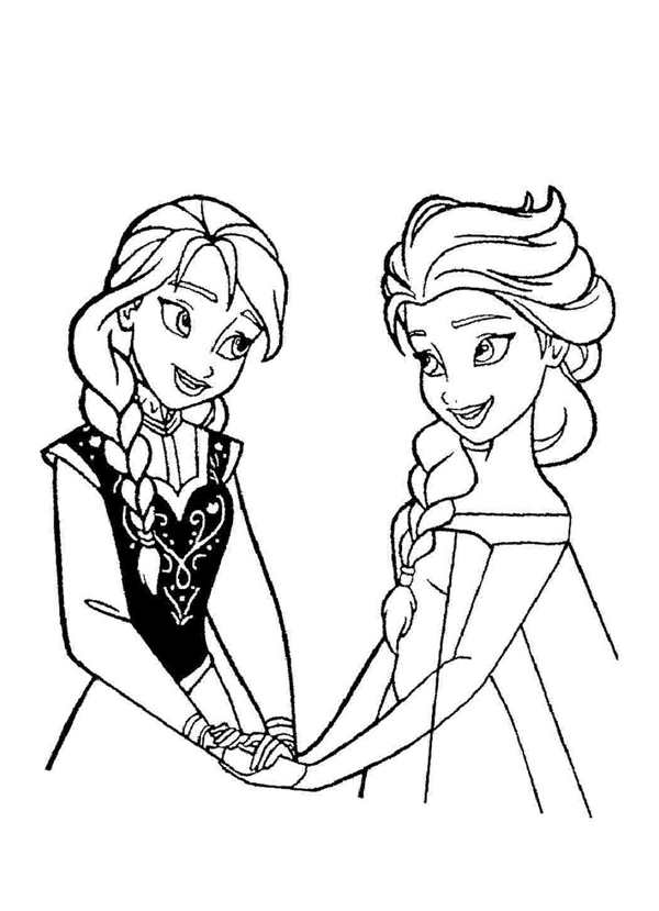 Раскраска Anna Elsa