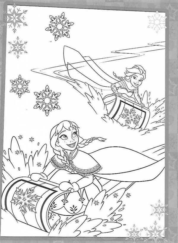 Раскраска Anna Elsa