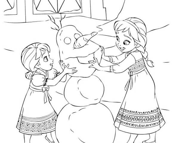 Раскраска холодная сердцем