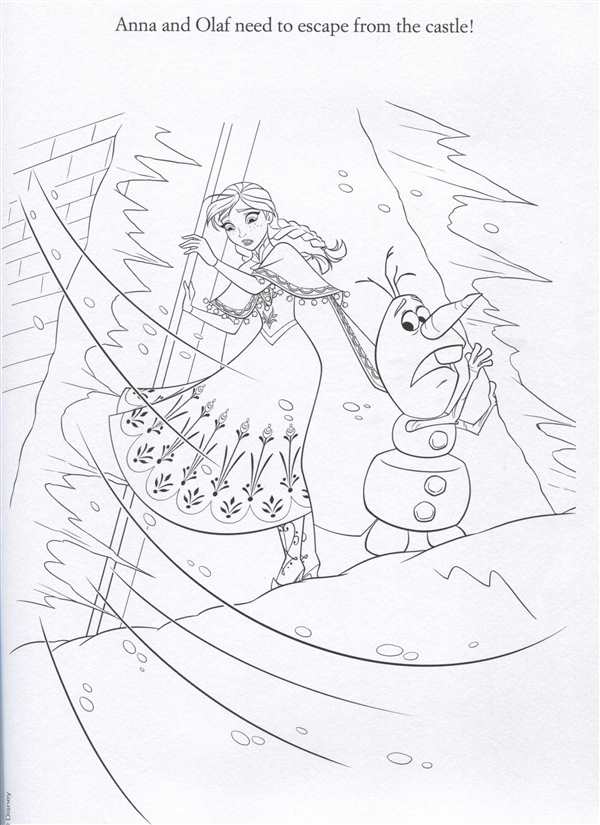 Раскраска Anna Elsa