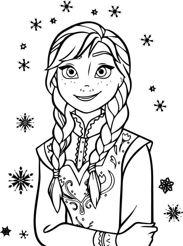 Принцессы Elsa raskraska