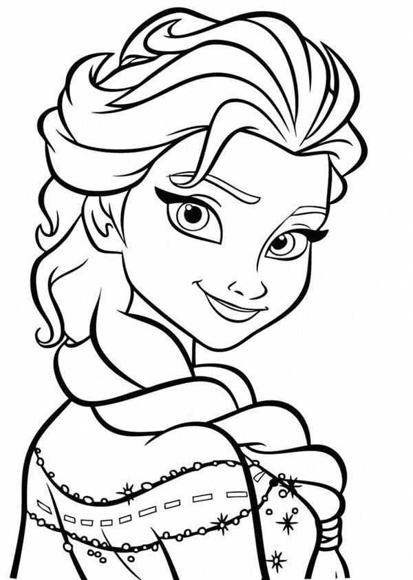 Раскраски для девочек Elsa Anna