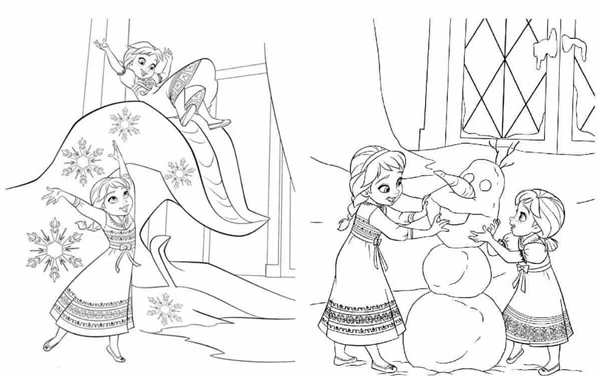 Раскраска Anna Elsa