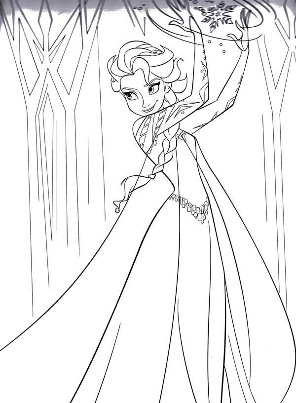 Раскраски для девочек Elsa Anna