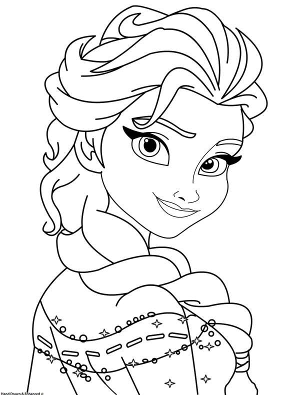 Раскраска Anna Elsa
