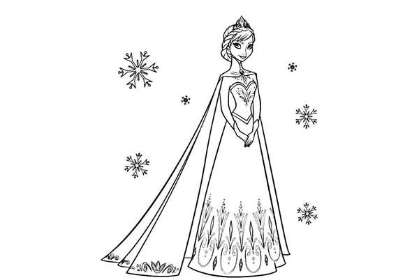 Раскраска Anna Elsa