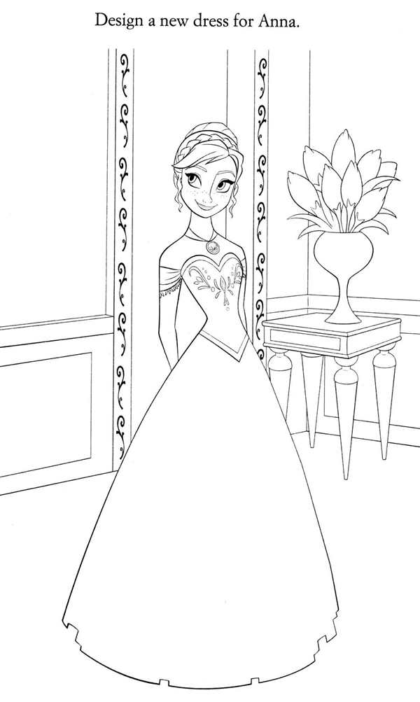 Принцессы Elsa raskraska