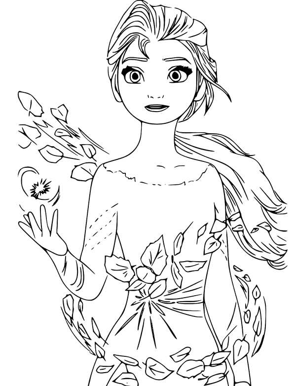 Раскраска Anna Elsa
