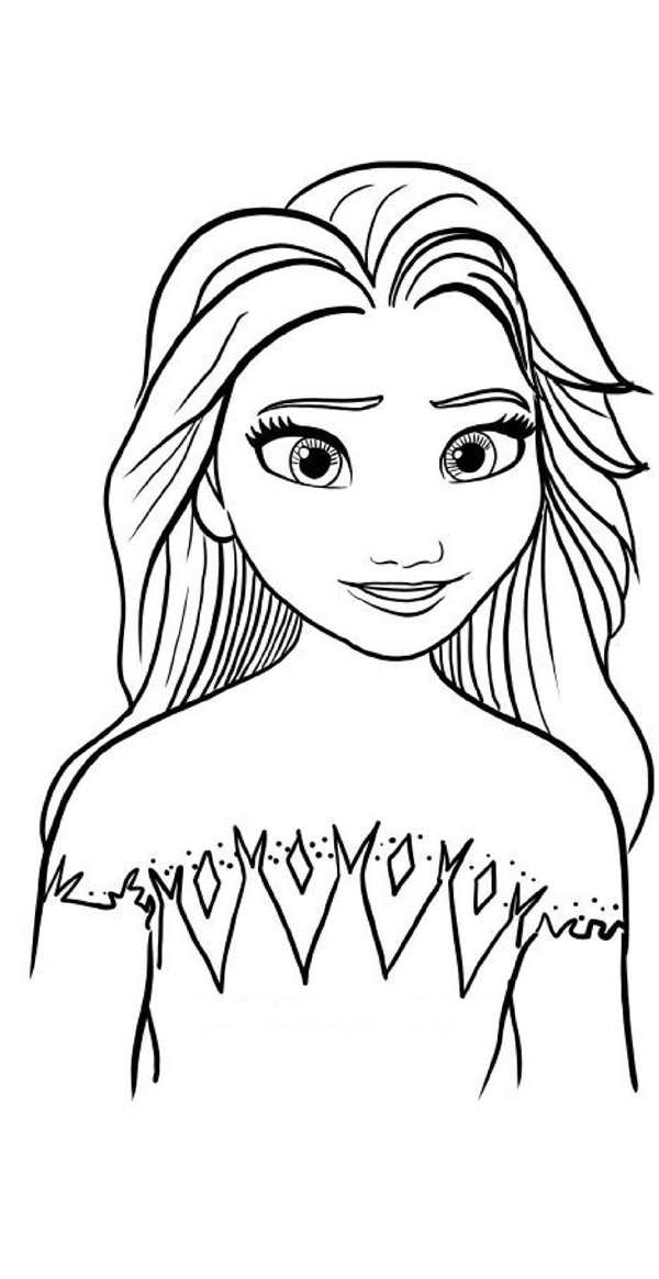 Раскраска Anna Elsa