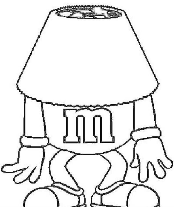 Раскраска m m's