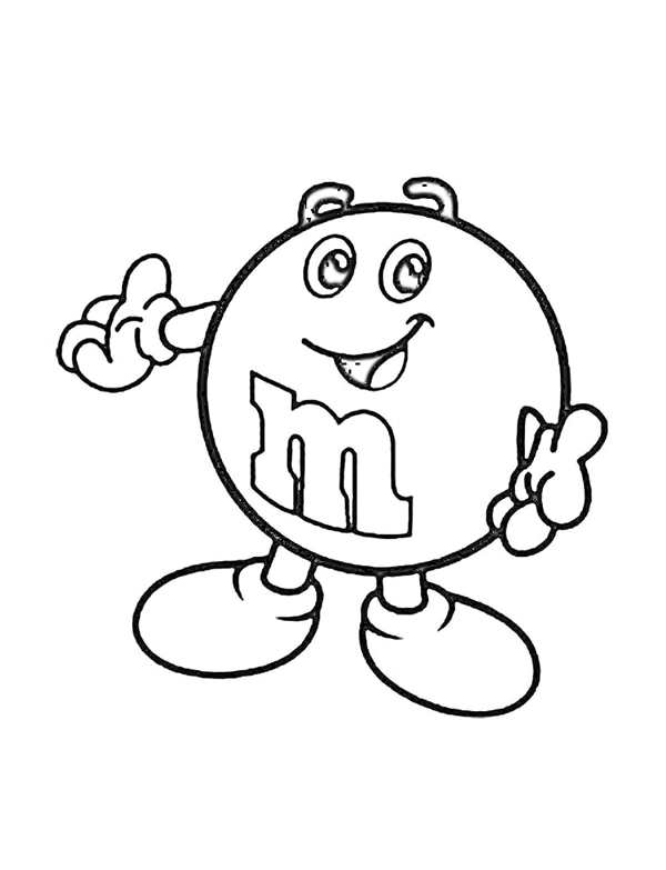 Раскраска m m's