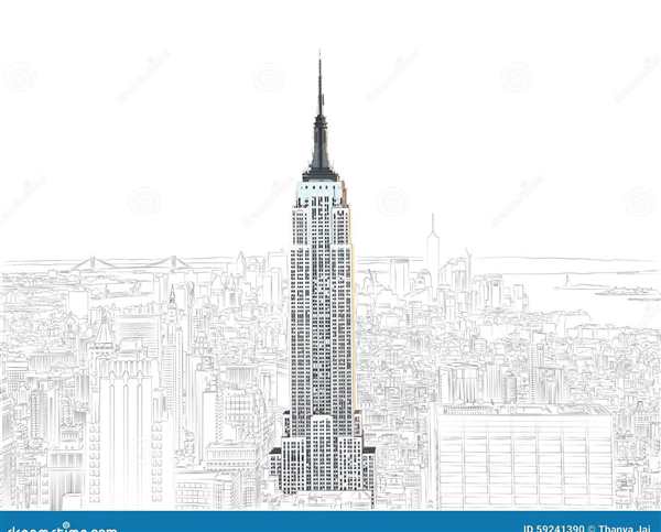 Раскраска ЭмпайрстейтбилдингCreativity Meets Iconic Architecture