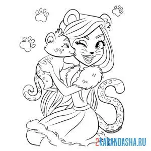 Раскраска Энчanted Павлин Флэп