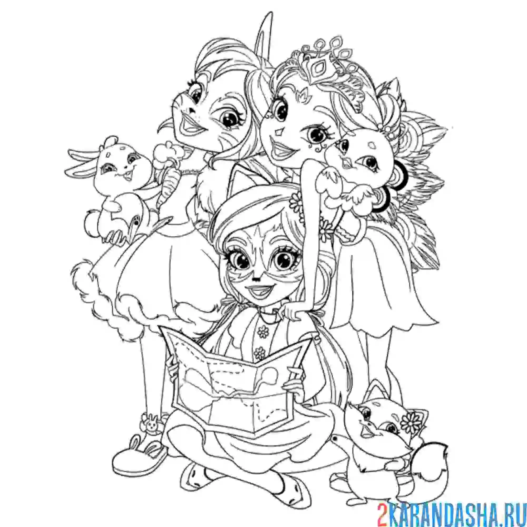 Раскраска Royal Enchantimals